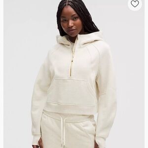 Lululemon Athletica Off-White Zip-Up Hoodie